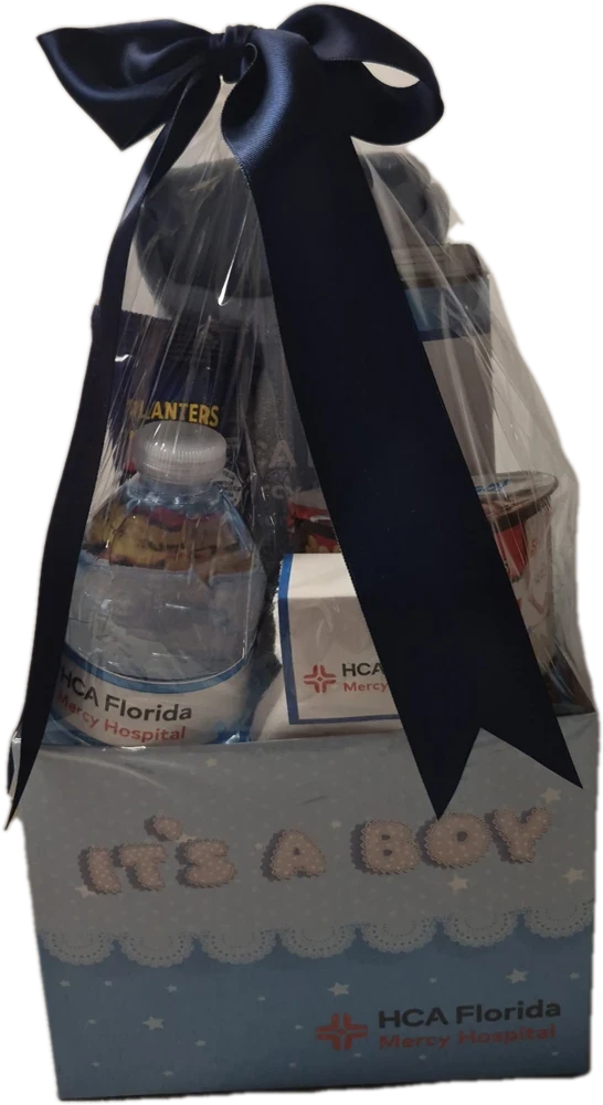 Blue It's a Boy basket